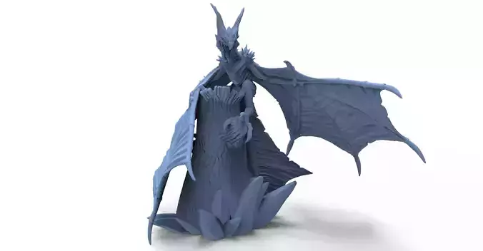 Winter Wyvern Miniature 3D print model