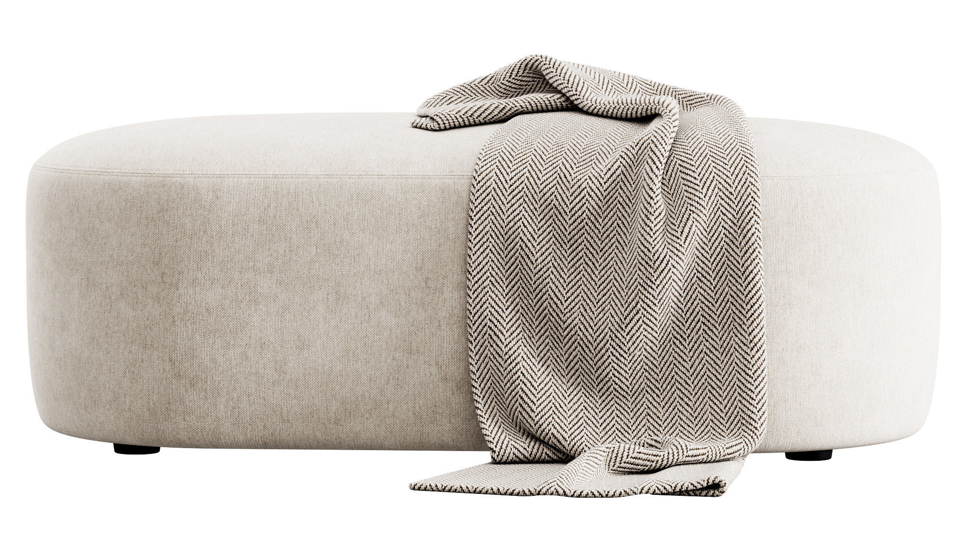 Guest pouf bench by Liu Jo Living 3D model_16