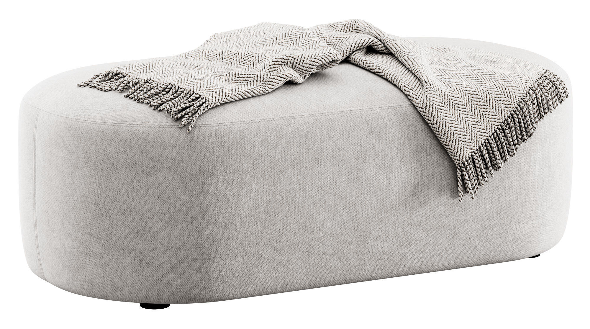 Guest pouf bench by Liu Jo Living 3D model_8