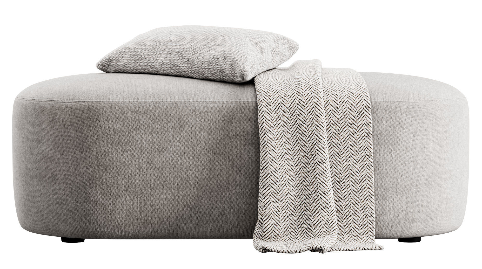 Guest pouf bench by Liu Jo Living 3D model_14