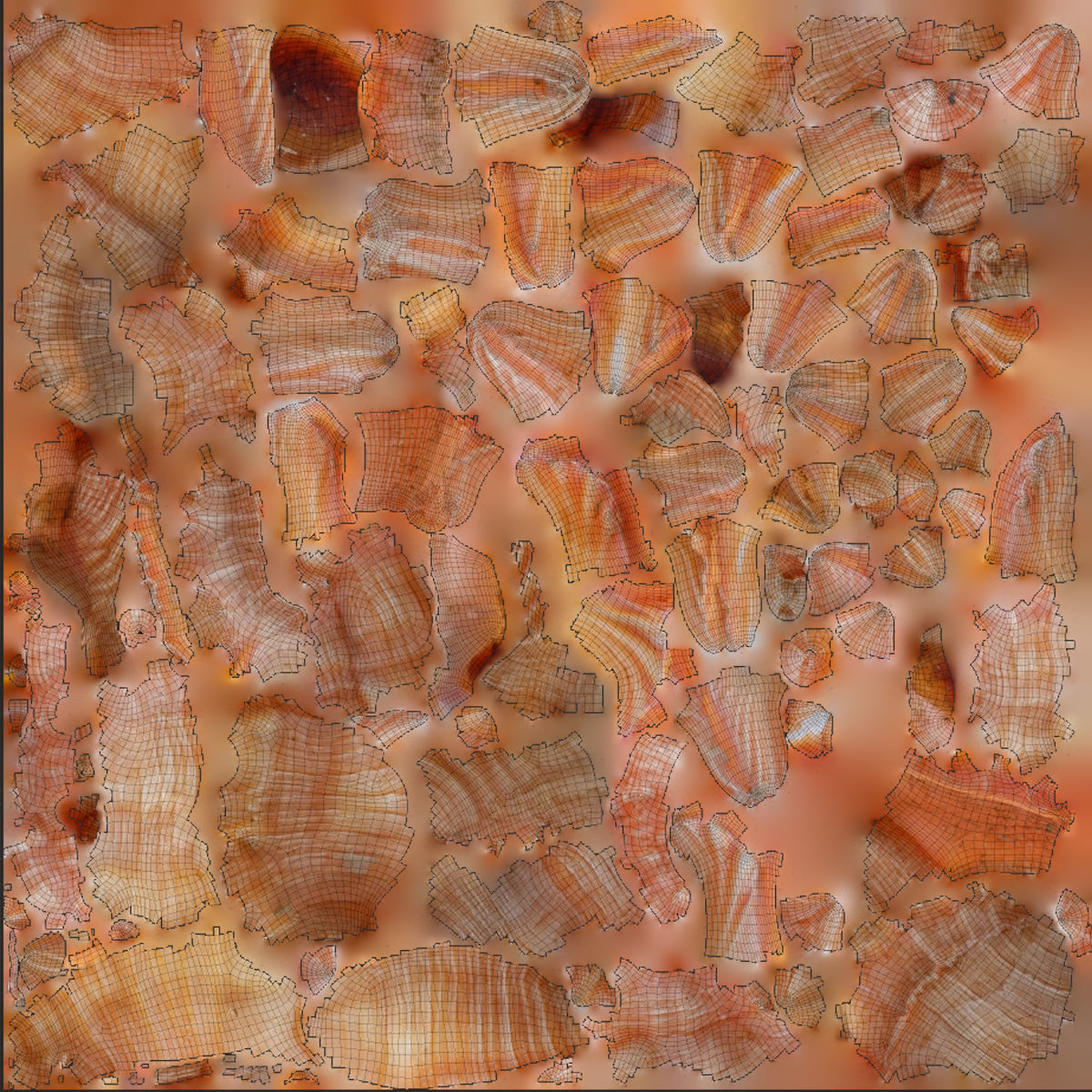 Chicoreus aculeatus Sea Shell Low-poly 3D model_7