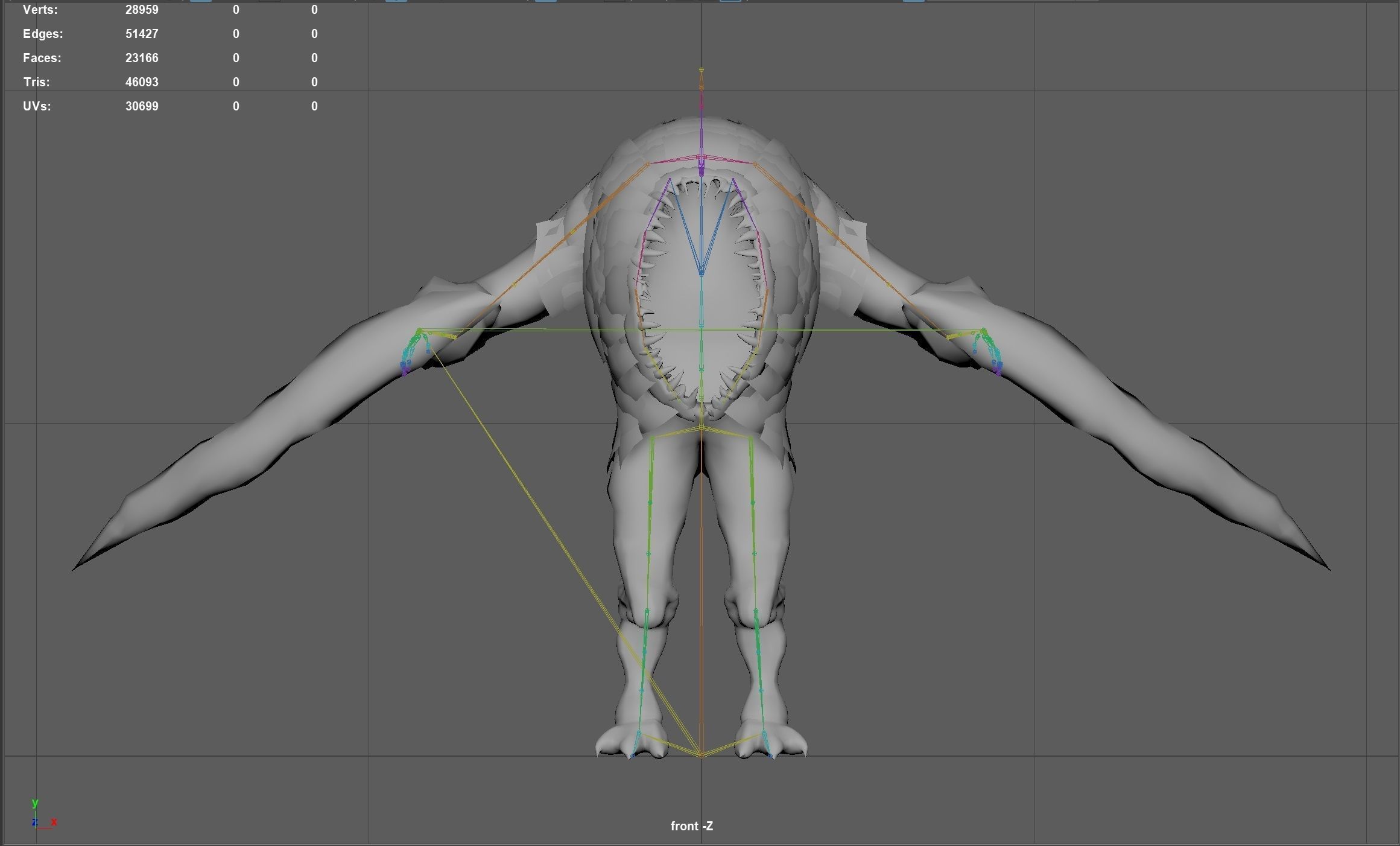 Eater1 Low-poly 3D model_10