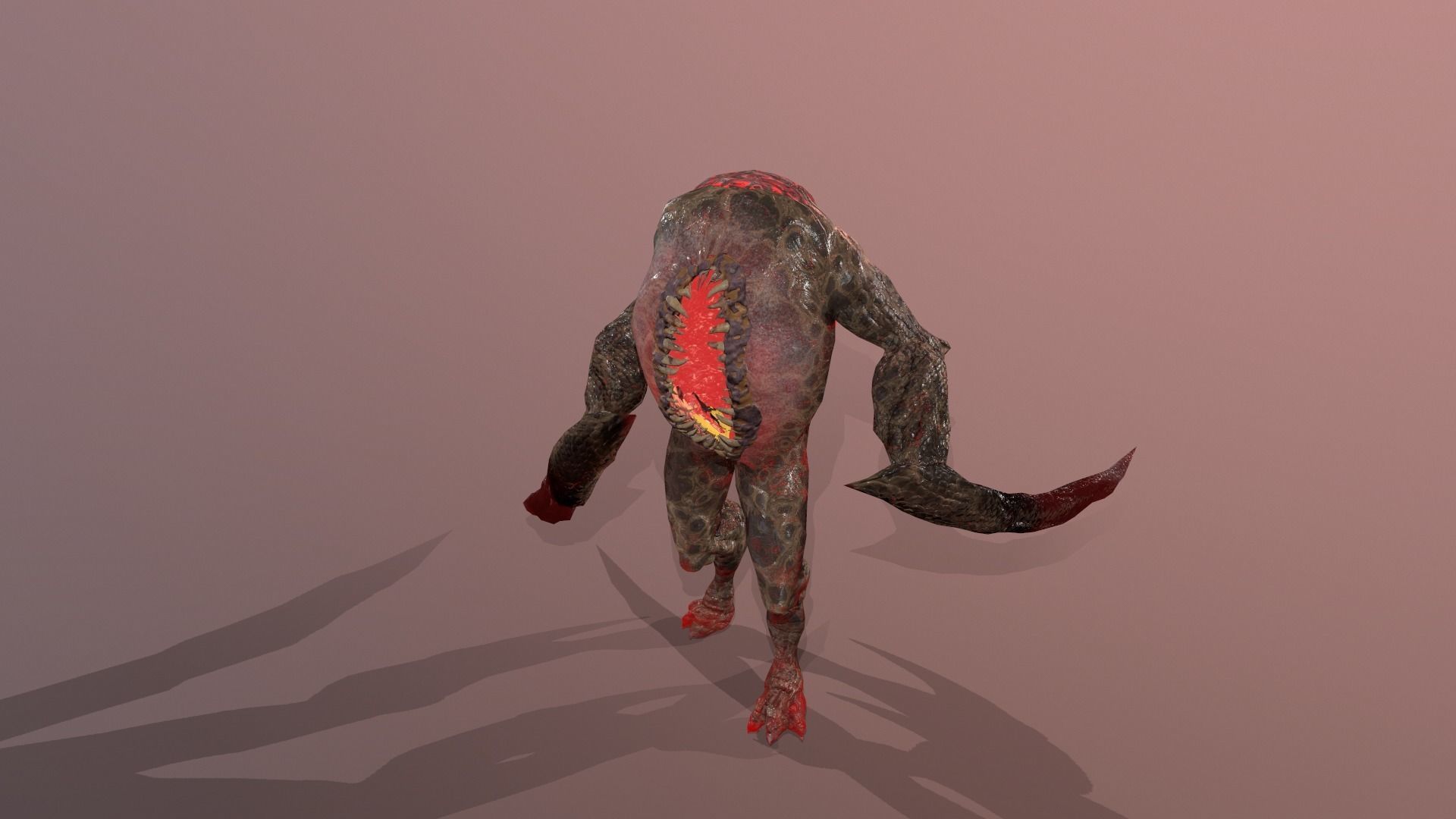 Eater1 Low-poly 3D model_29