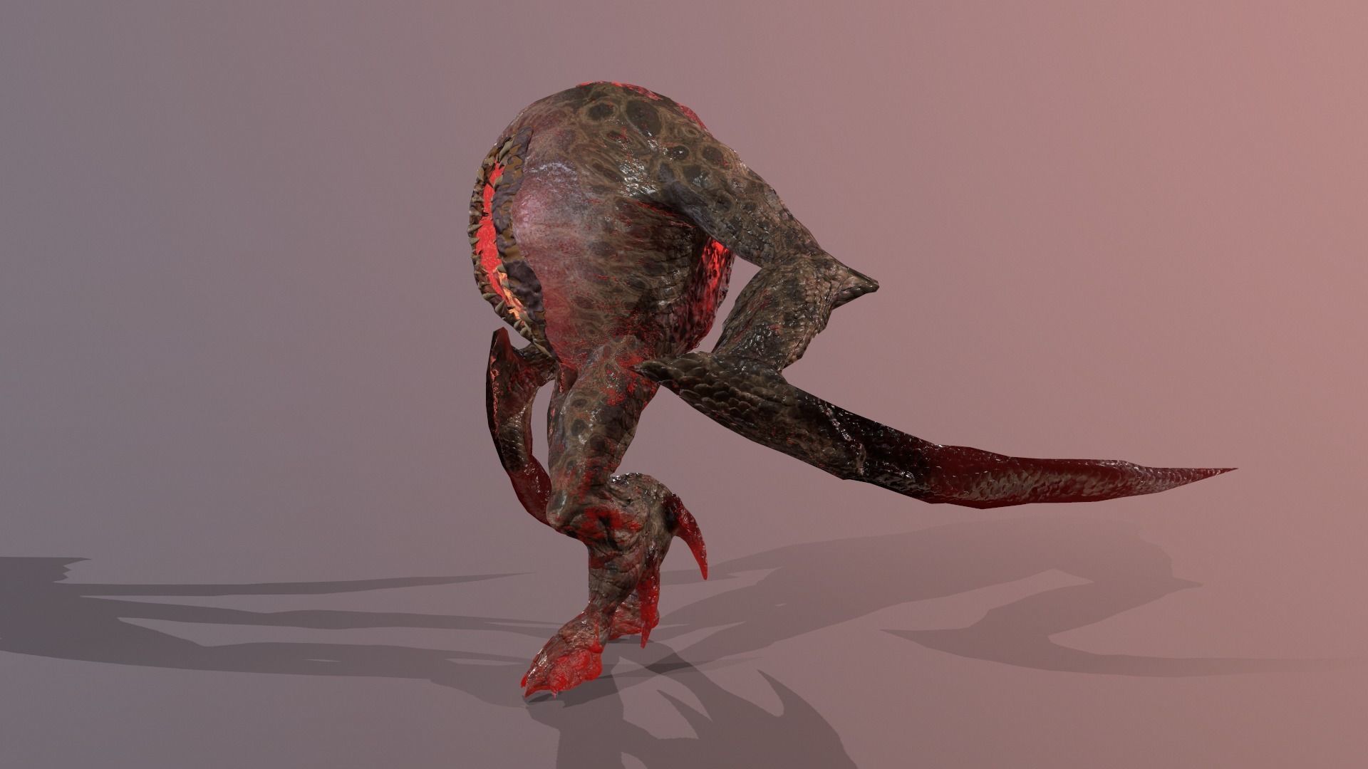 Eater1 Low-poly 3D model_5