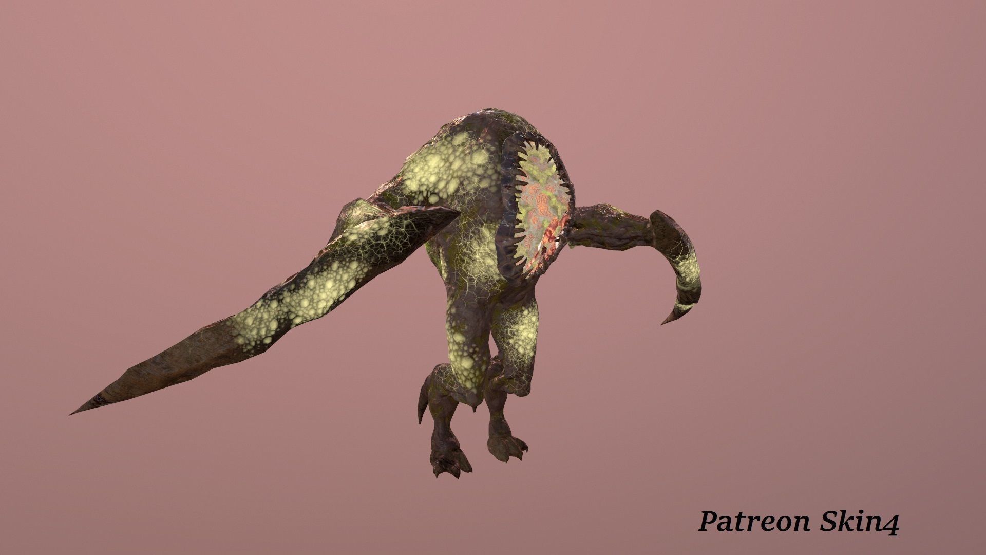 Eater1 Low-poly 3D model_4