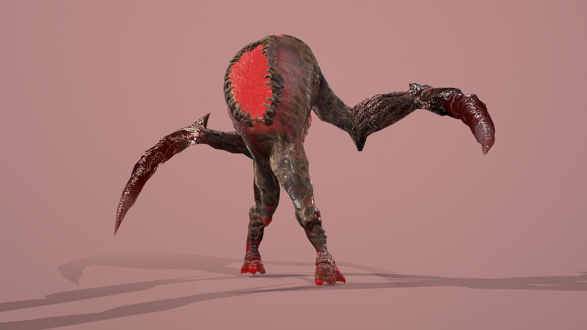 Eater1 Low-poly 3D model_6