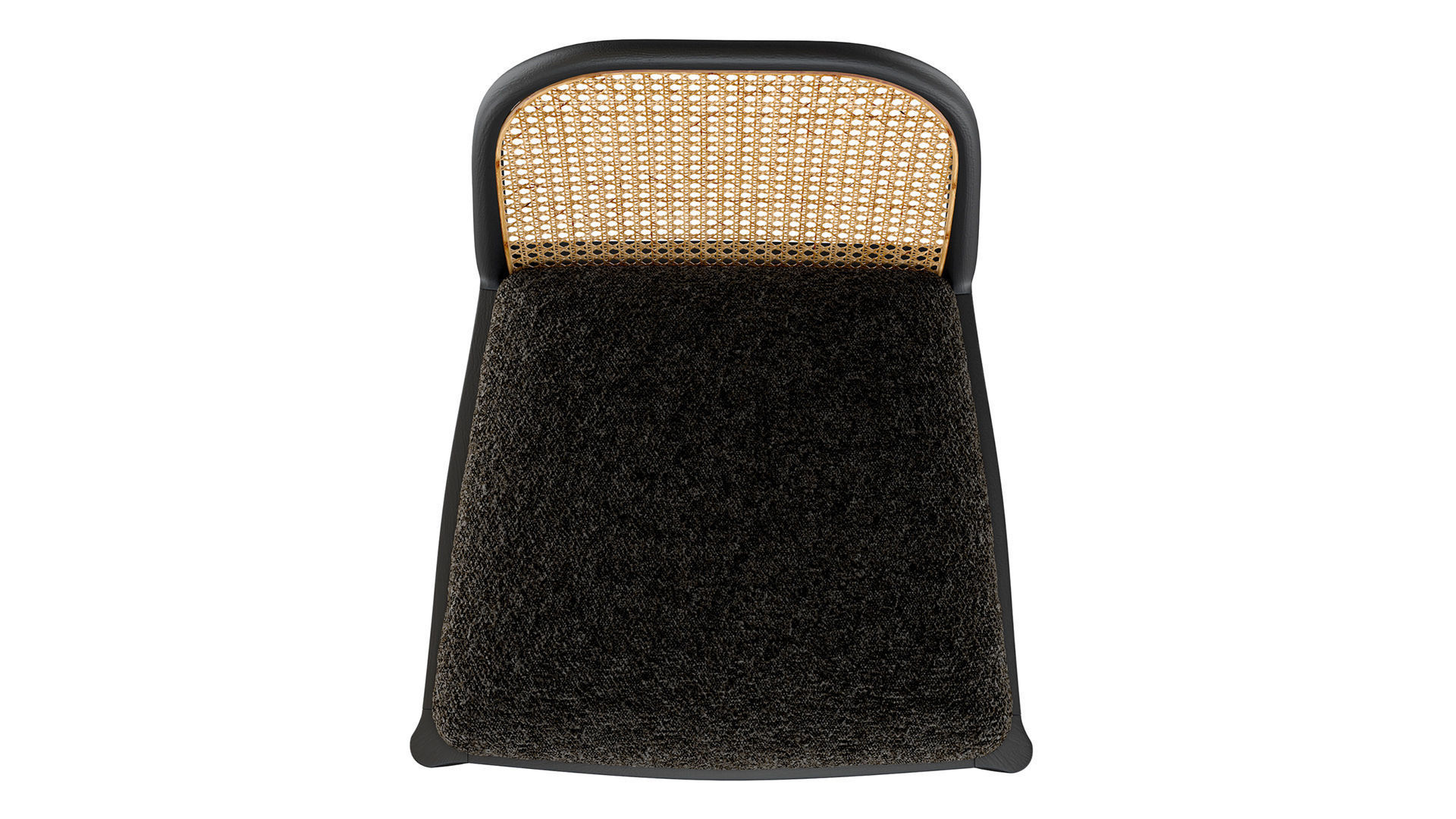 NADIA BLACK CANE BAR STOOL Crate Barrel 3D model_8