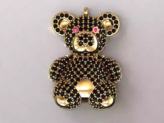Teddy bear necklace