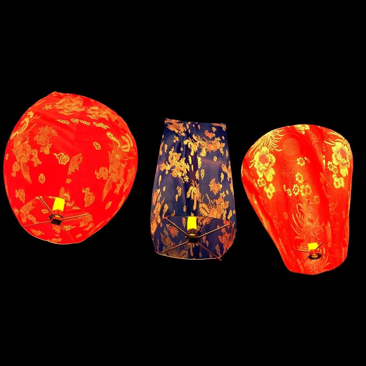 Chinese sky lantern  3D model_6