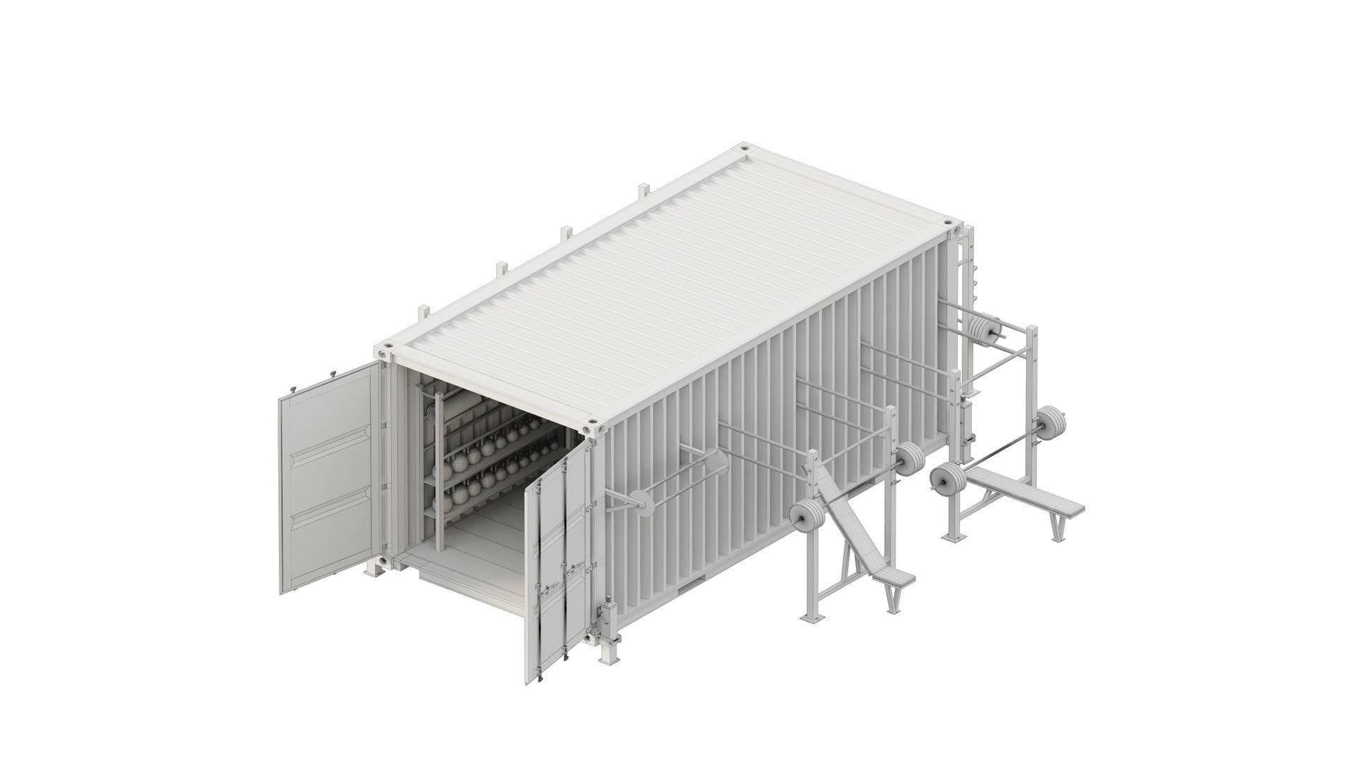 Street Workout in Sea Container 2 3D model_6