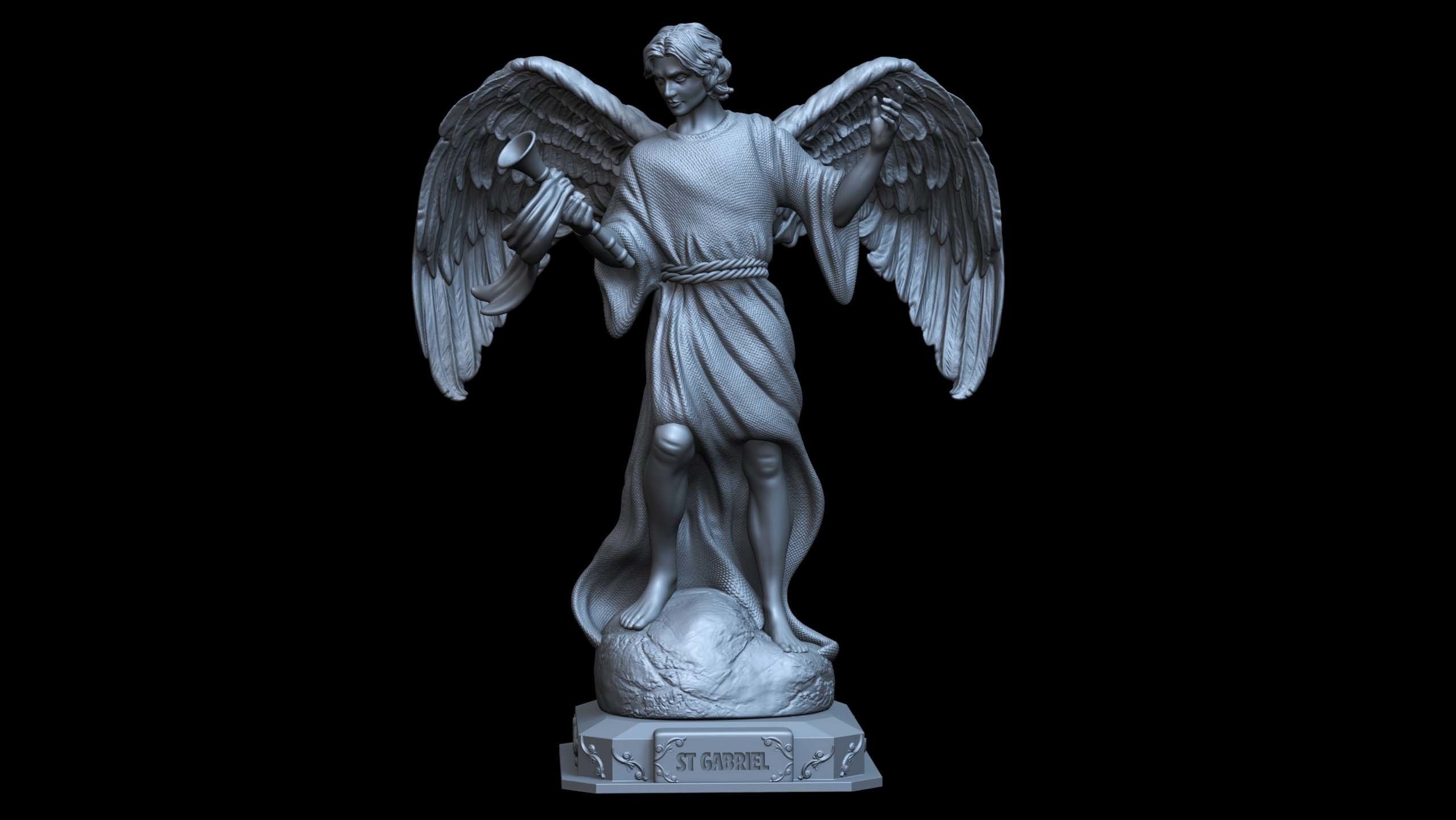 Archangel Angel Gabriel 3D print model_5