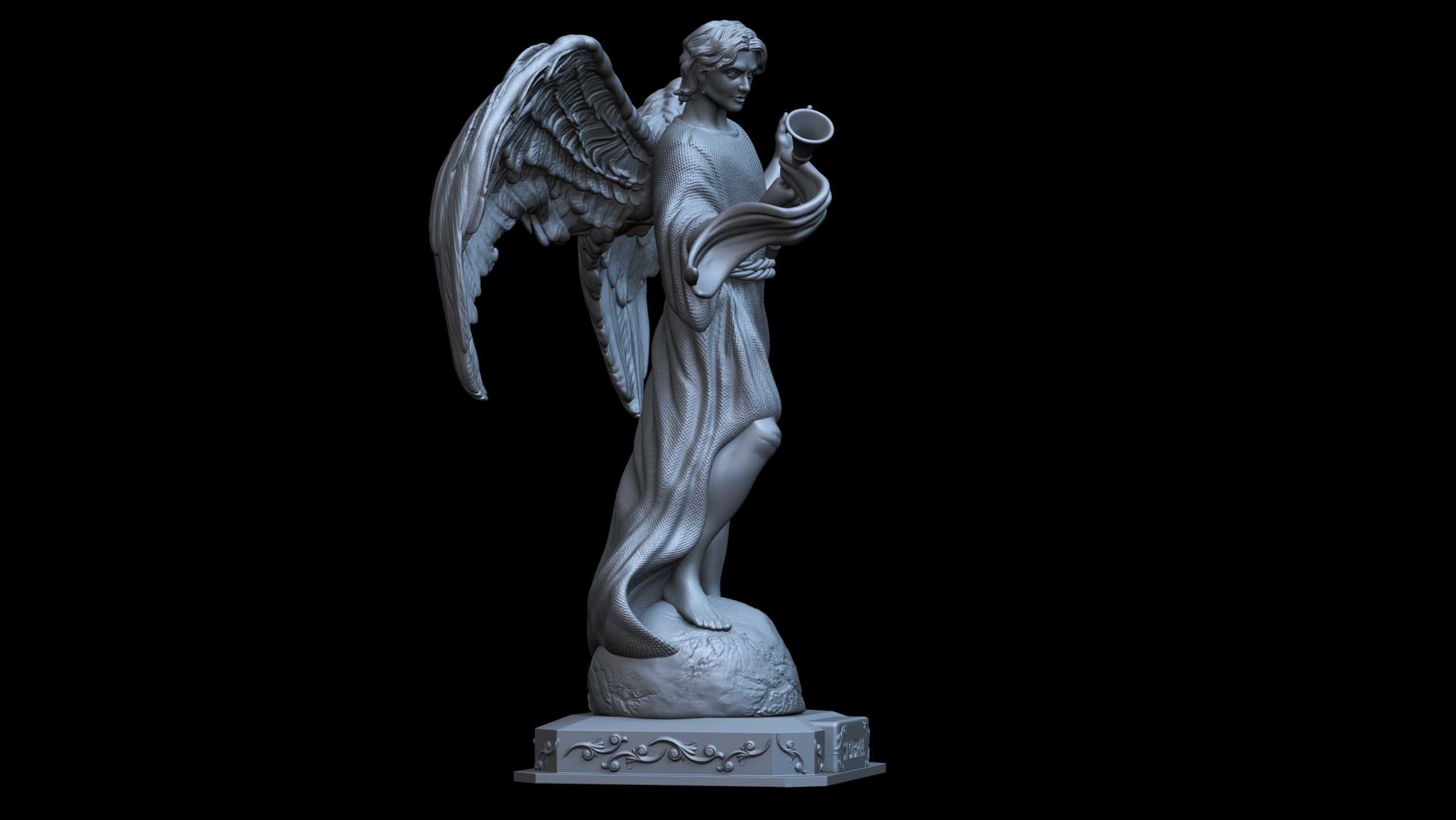Archangel Angel Gabriel 3D print model_2