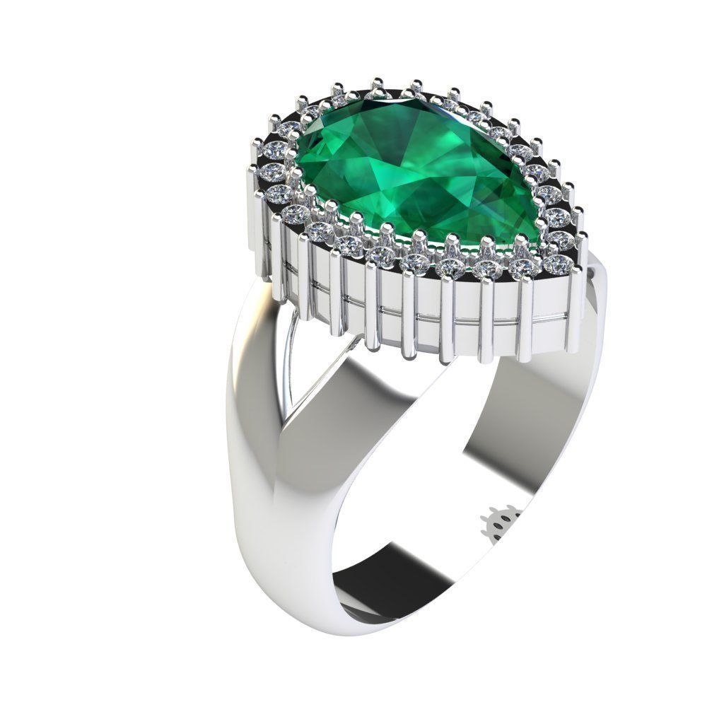 beautiful princess ring 3D print model_5