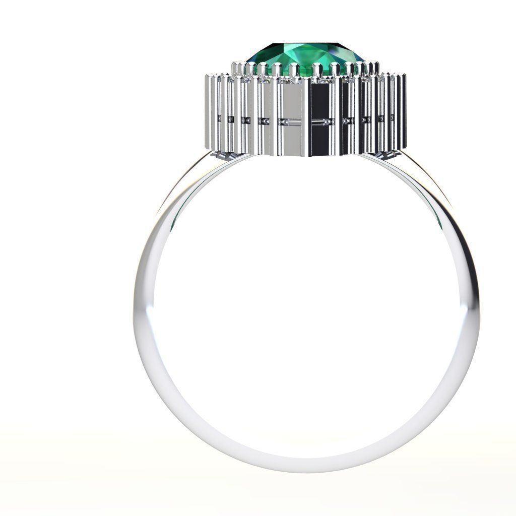 beautiful princess ring 3D print model_7