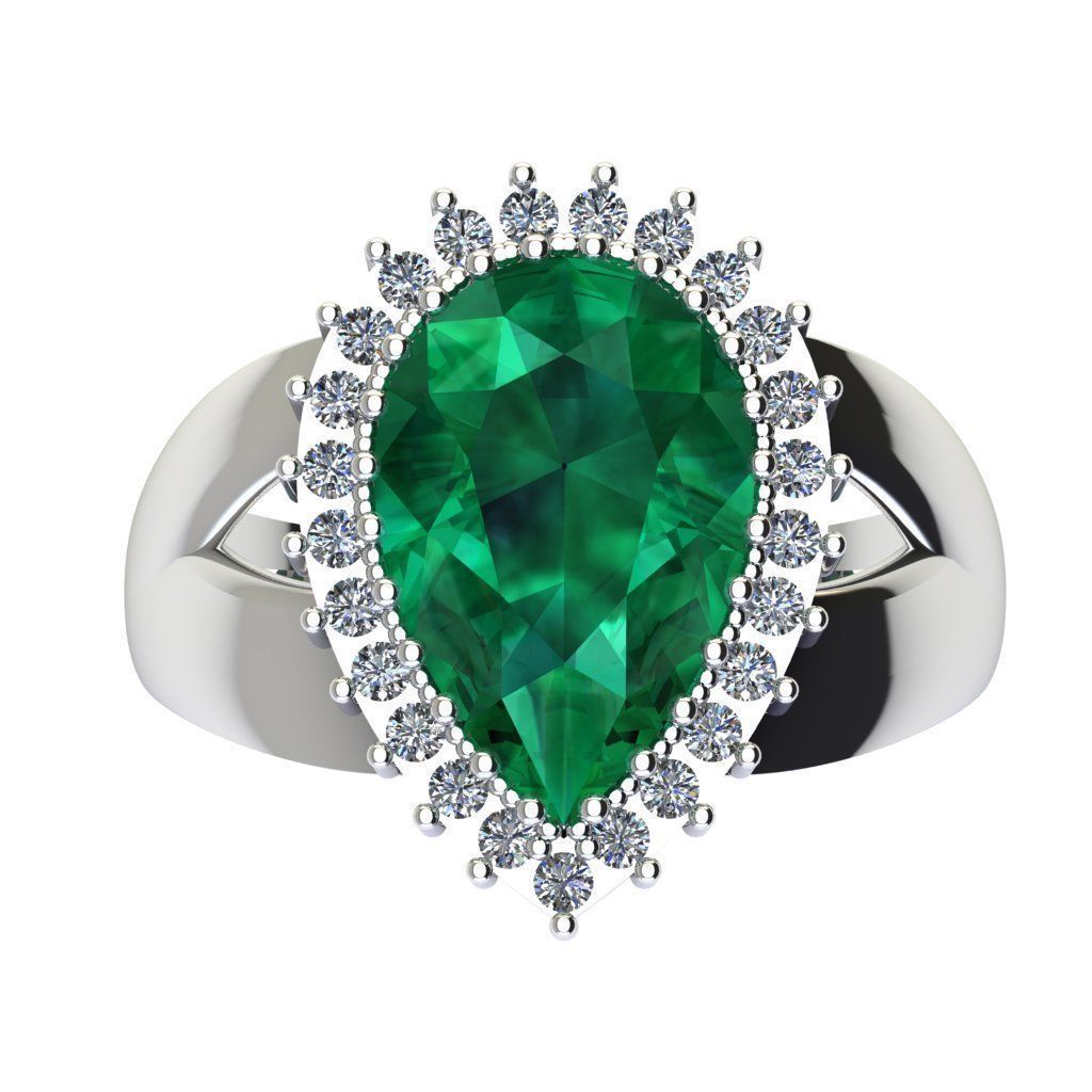 beautiful princess ring 3D print model_9