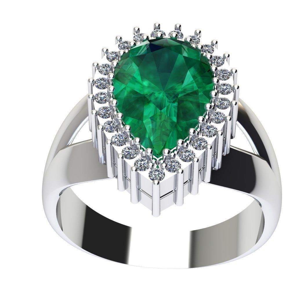 beautiful princess ring 3D print model_6