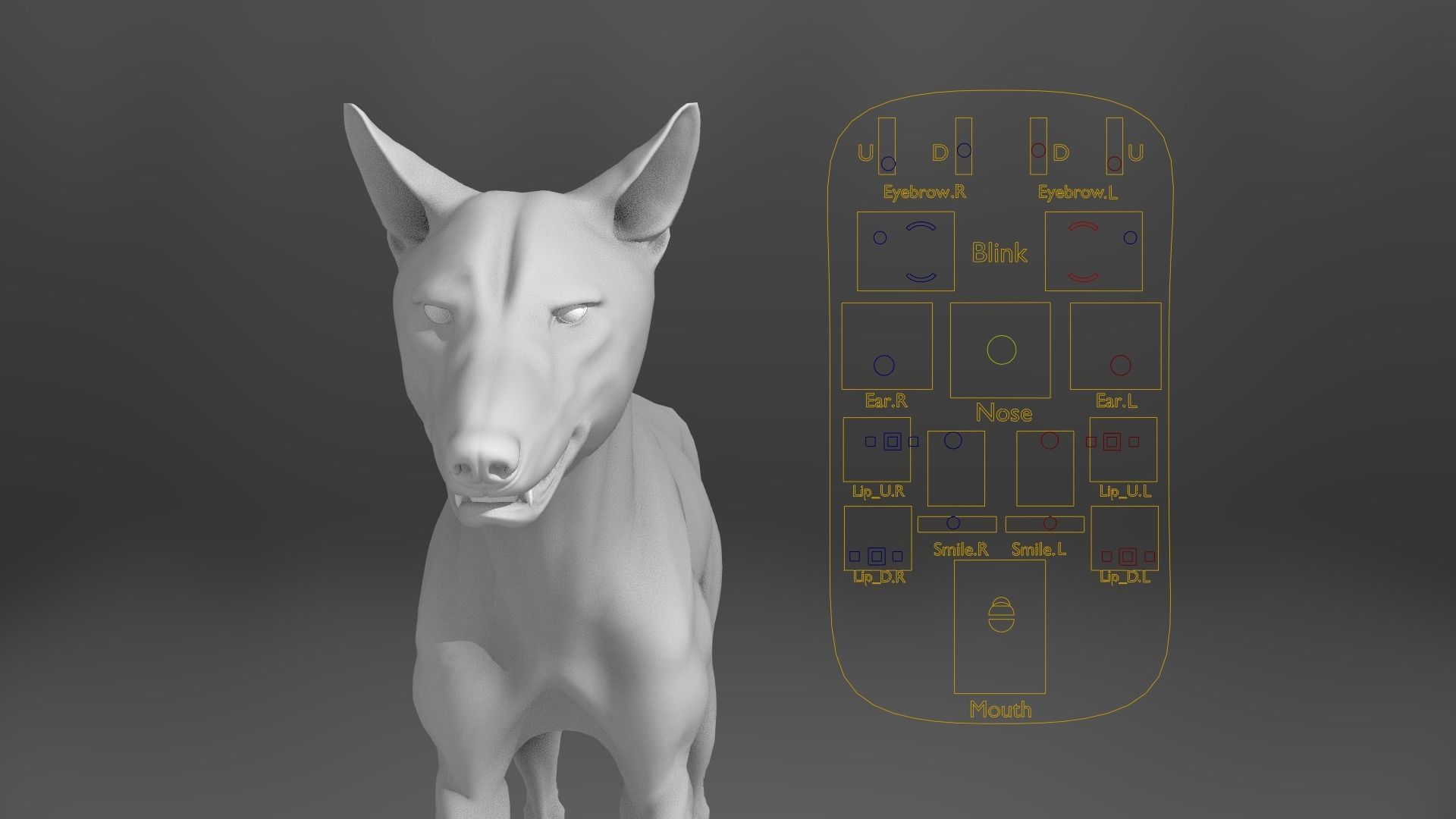 Wolf Animation VFX Grace 3D model_24