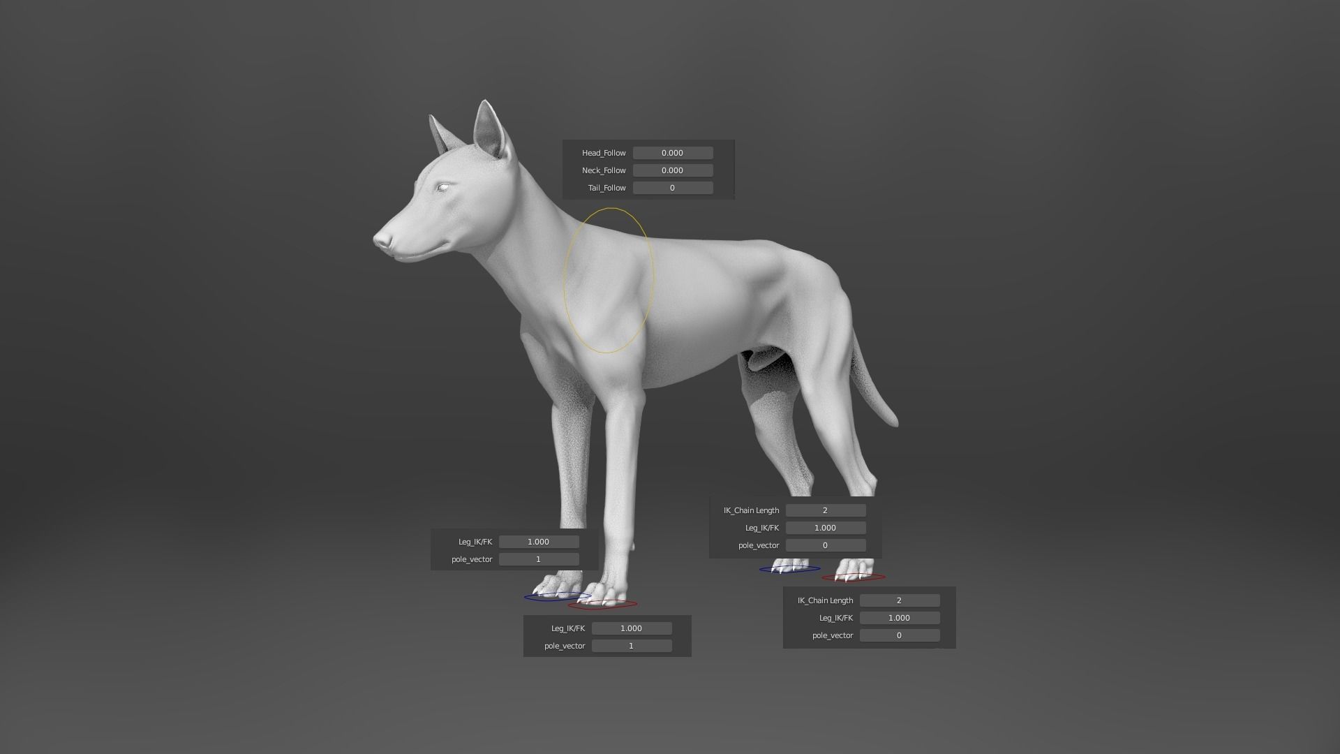 Wolf Animation VFX Grace 3D model_20