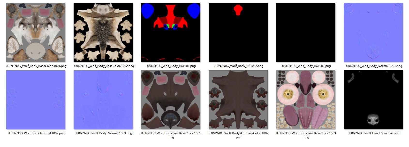 Wolf Animation VFX Grace 3D model_27