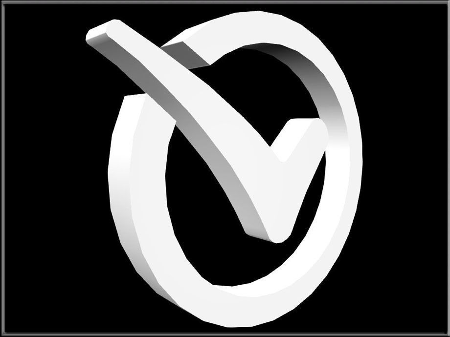 CHECK MARK ICON 02 Low-poly 3D model_5