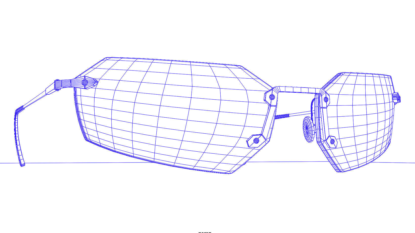 The Matrix Sunglasses - Agent Smith Low-poly 3D model_18