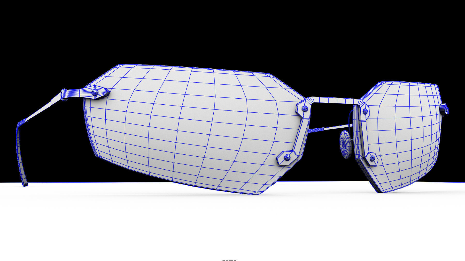 The Matrix Sunglasses - Agent Smith Low-poly 3D model_16