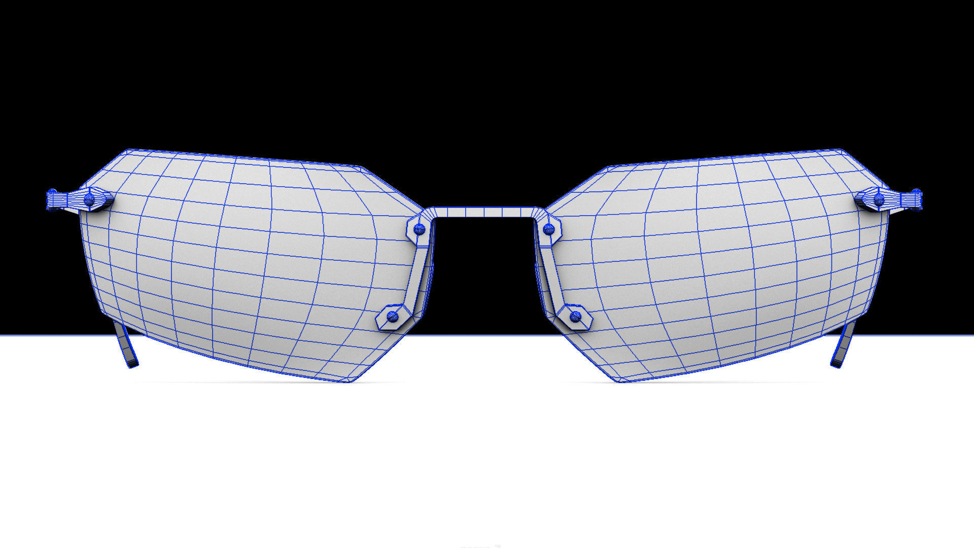 The Matrix Sunglasses - Agent Smith Low-poly 3D model_4