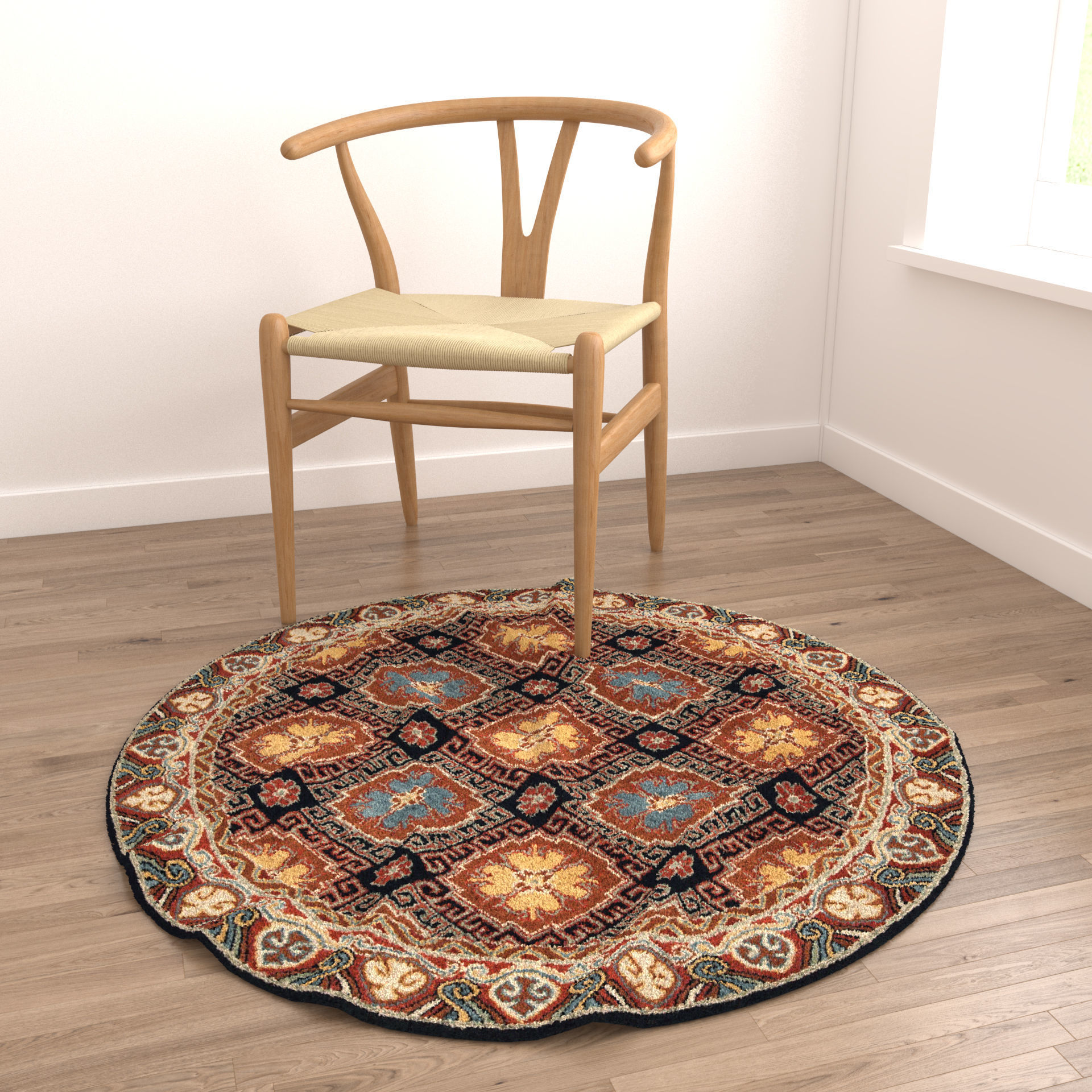Rugs No 879 Low-poly 3D model_3