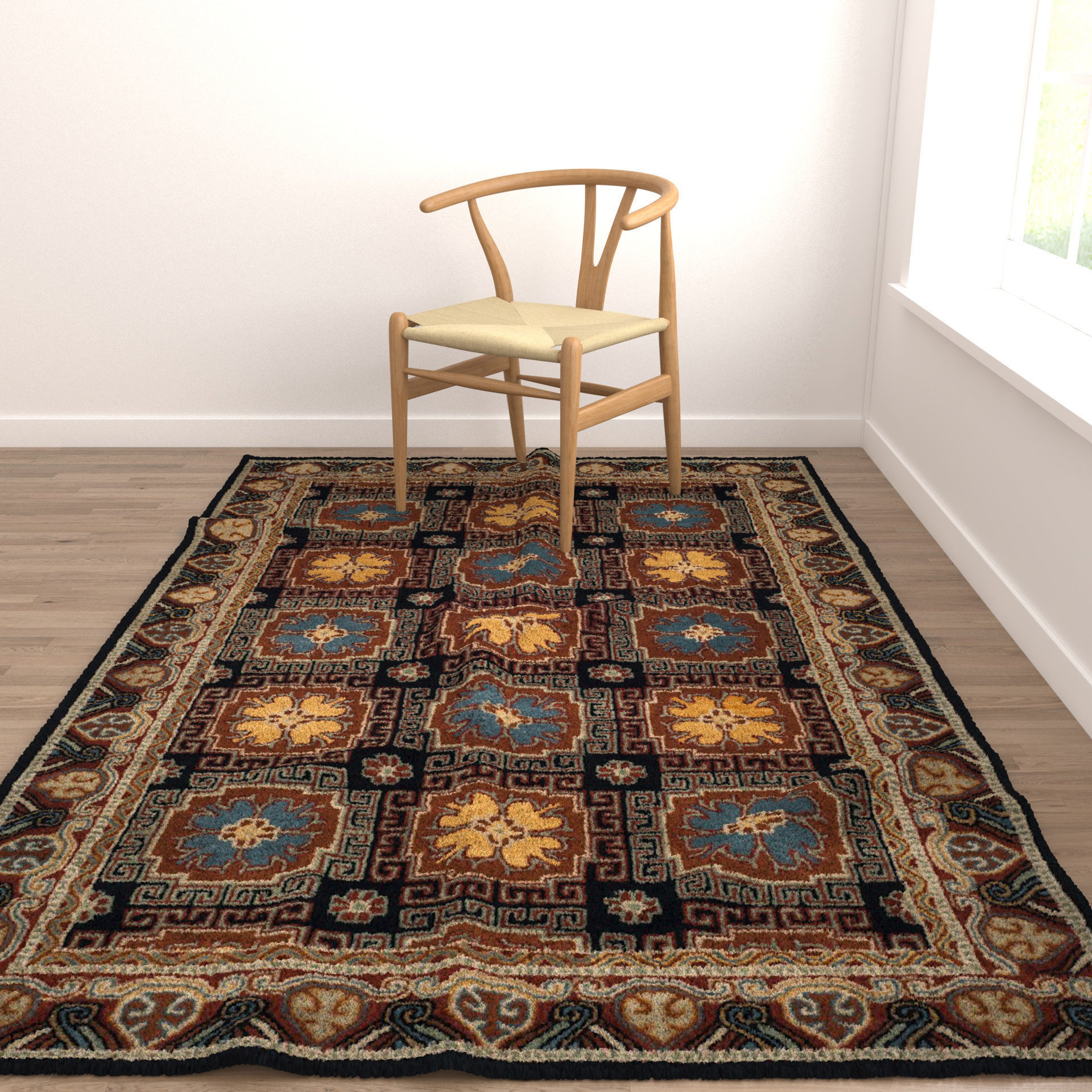 Rugs No 879 Low-poly 3D model_4