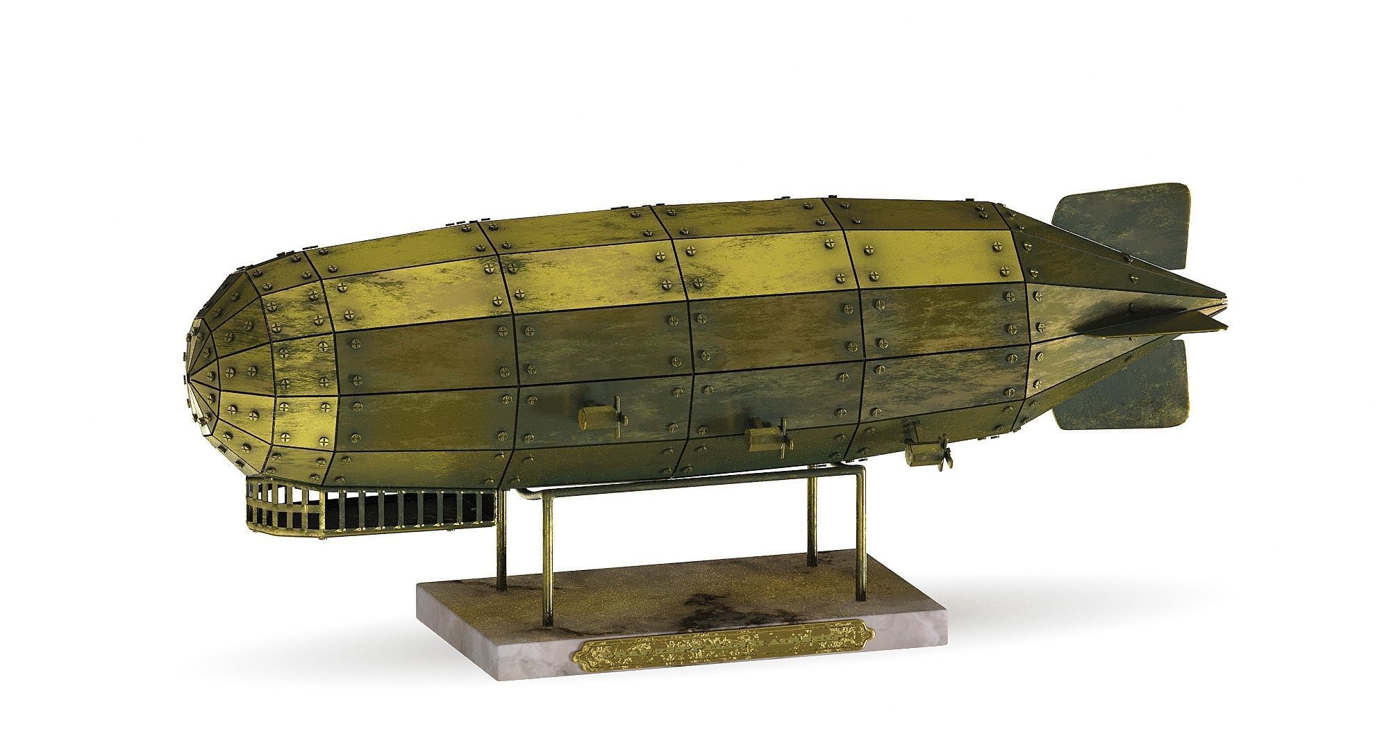 Airship Graf Zeppelin handmade model 3D model_2