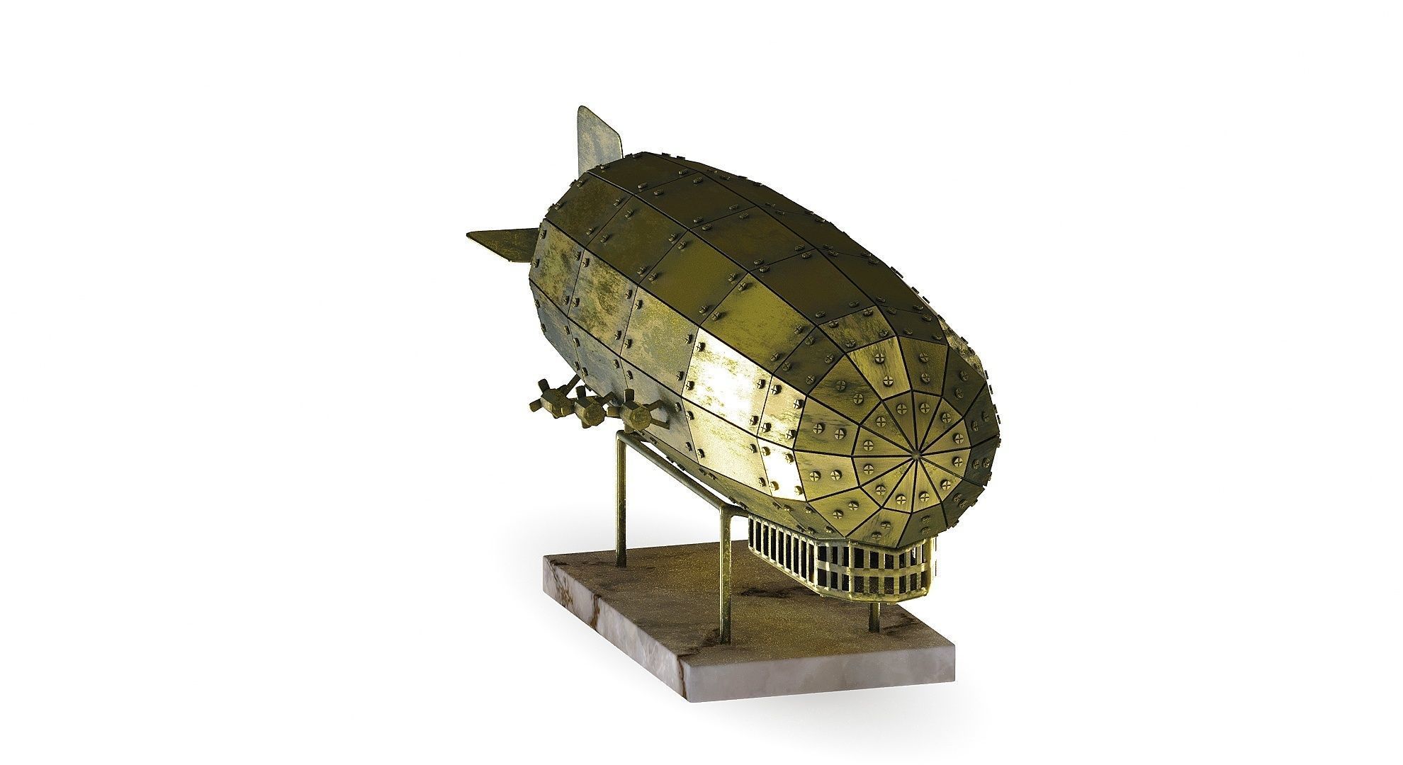 Airship Graf Zeppelin handmade model 3D model_7