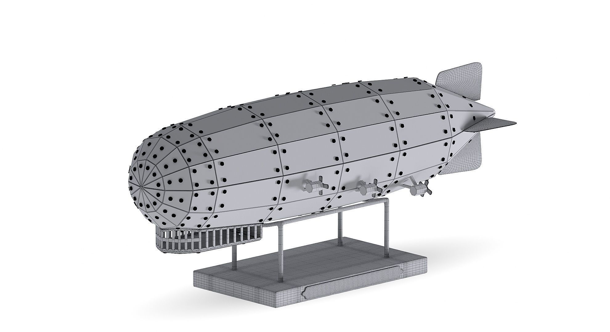 Airship Graf Zeppelin handmade model 3D model_21