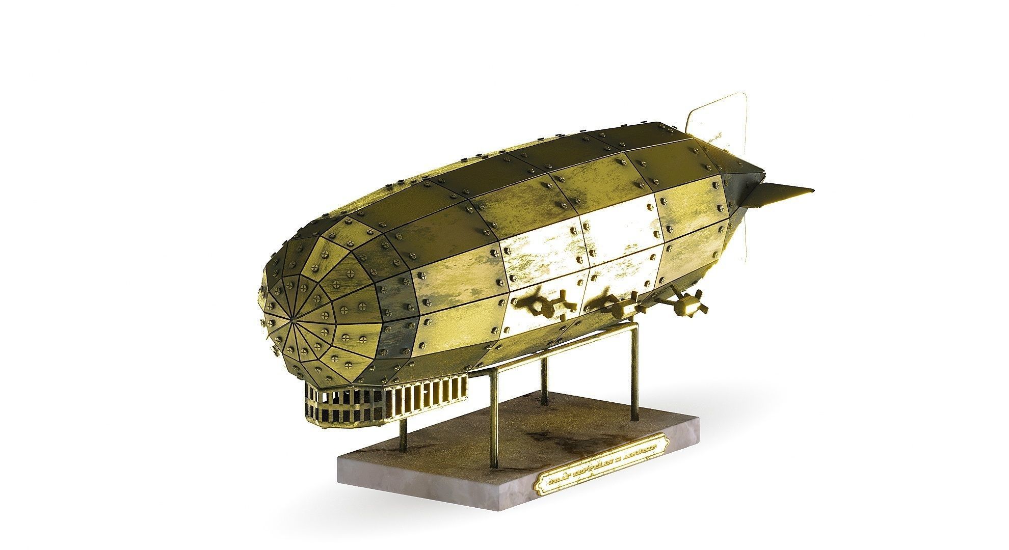 Airship Graf Zeppelin handmade model 3D model_4