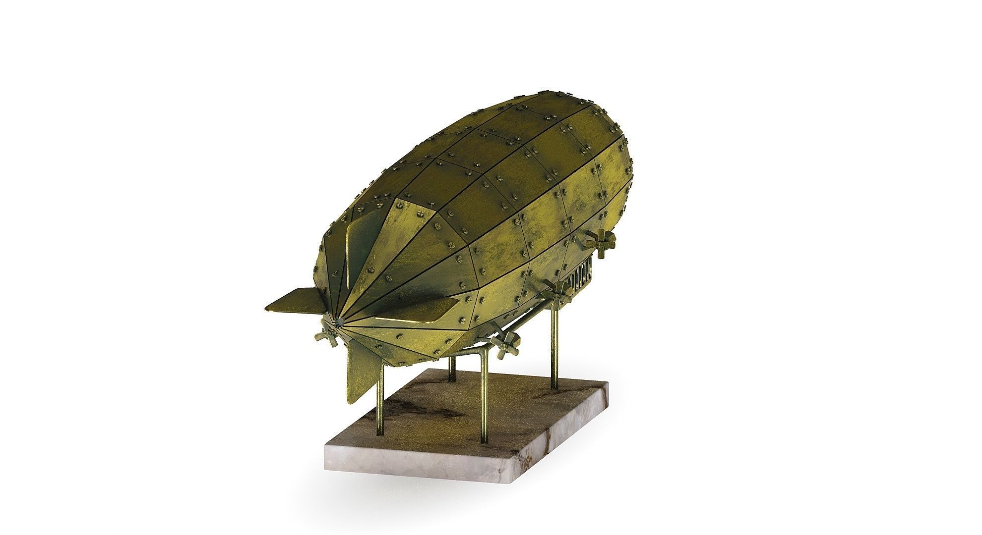Airship Graf Zeppelin handmade model 3D model_15