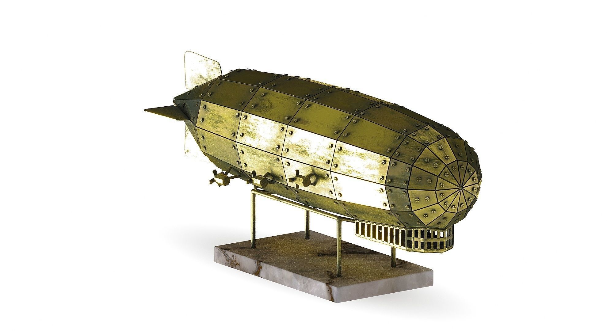Airship Graf Zeppelin handmade model 3D model_8