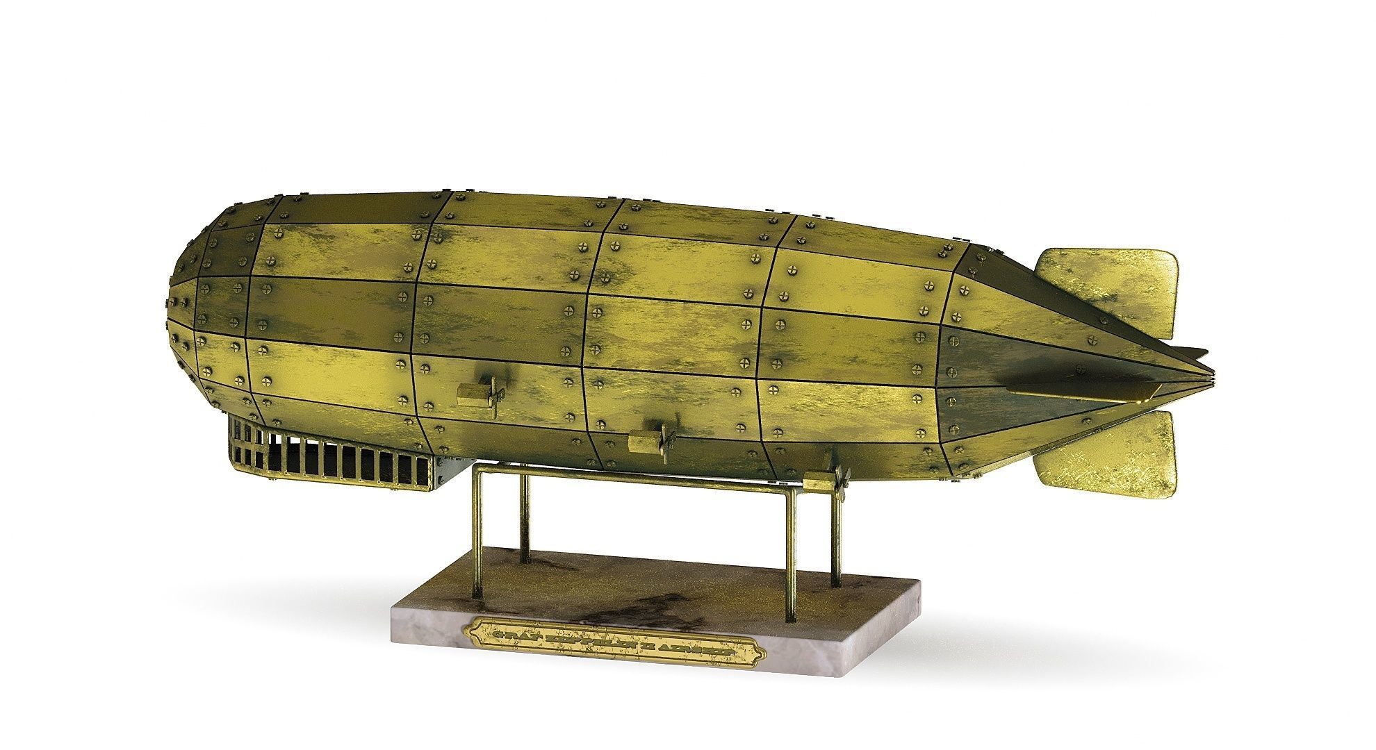 Airship Graf Zeppelin handmade model 3D model_20