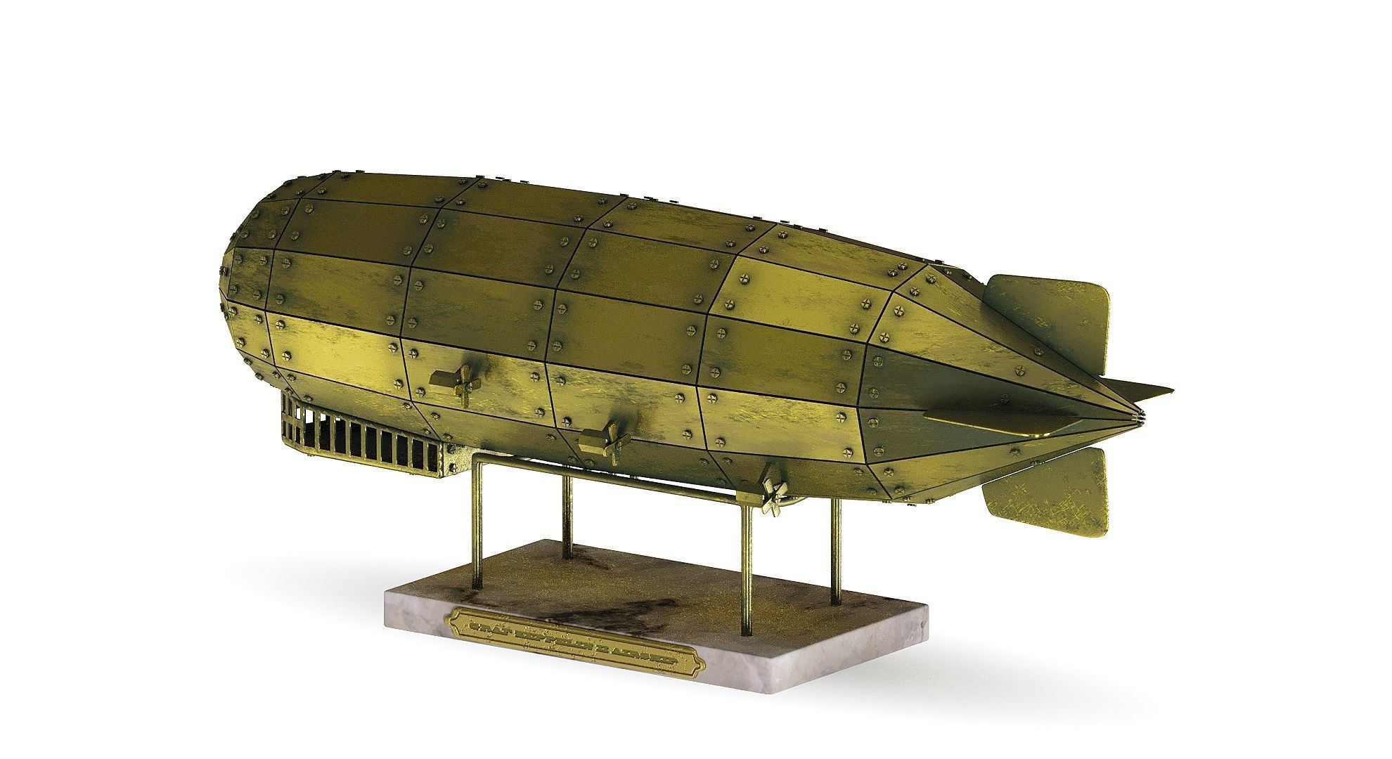 Airship Graf Zeppelin handmade model 3D model_19
