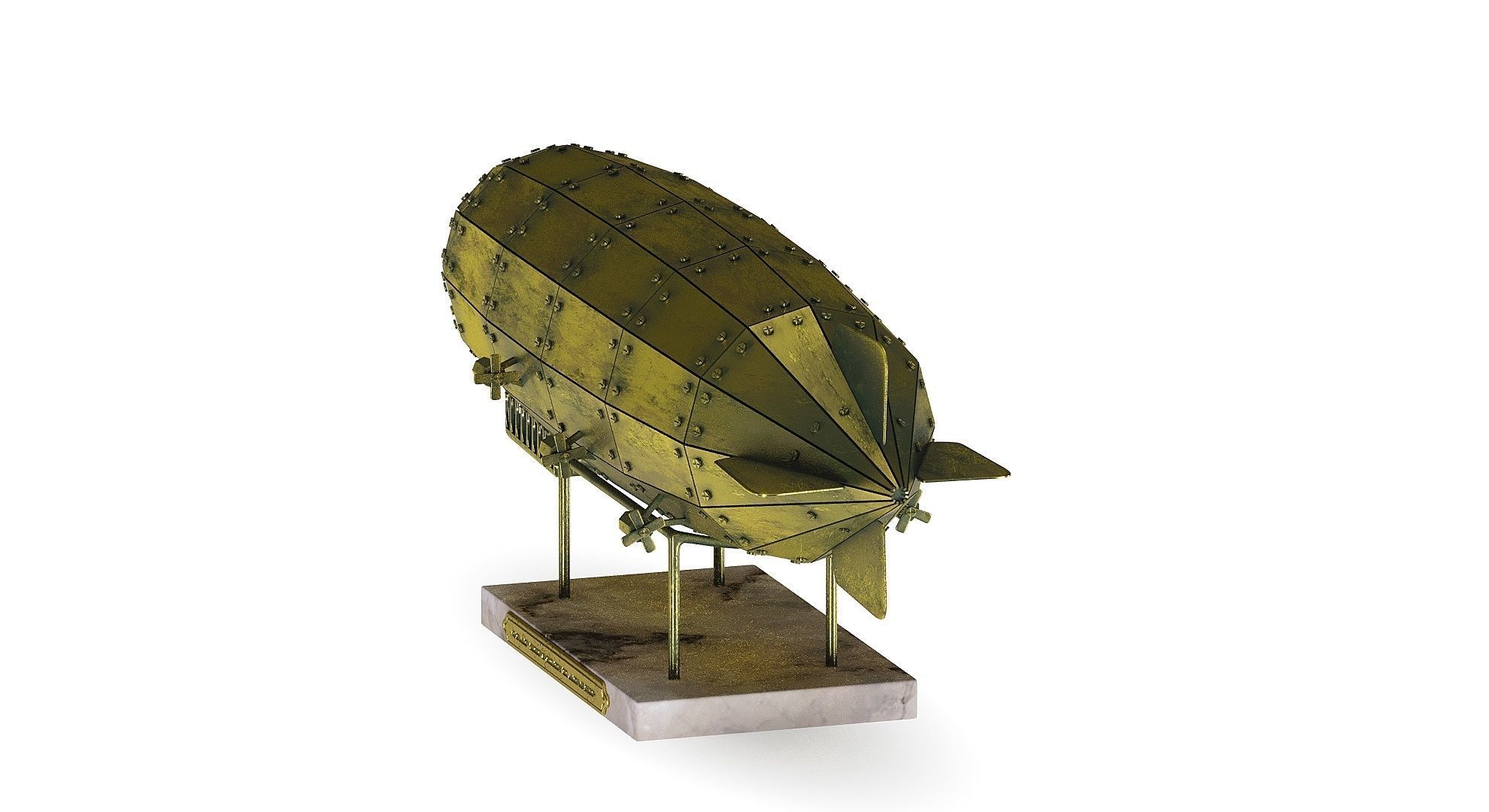Airship Graf Zeppelin handmade model 3D model_17