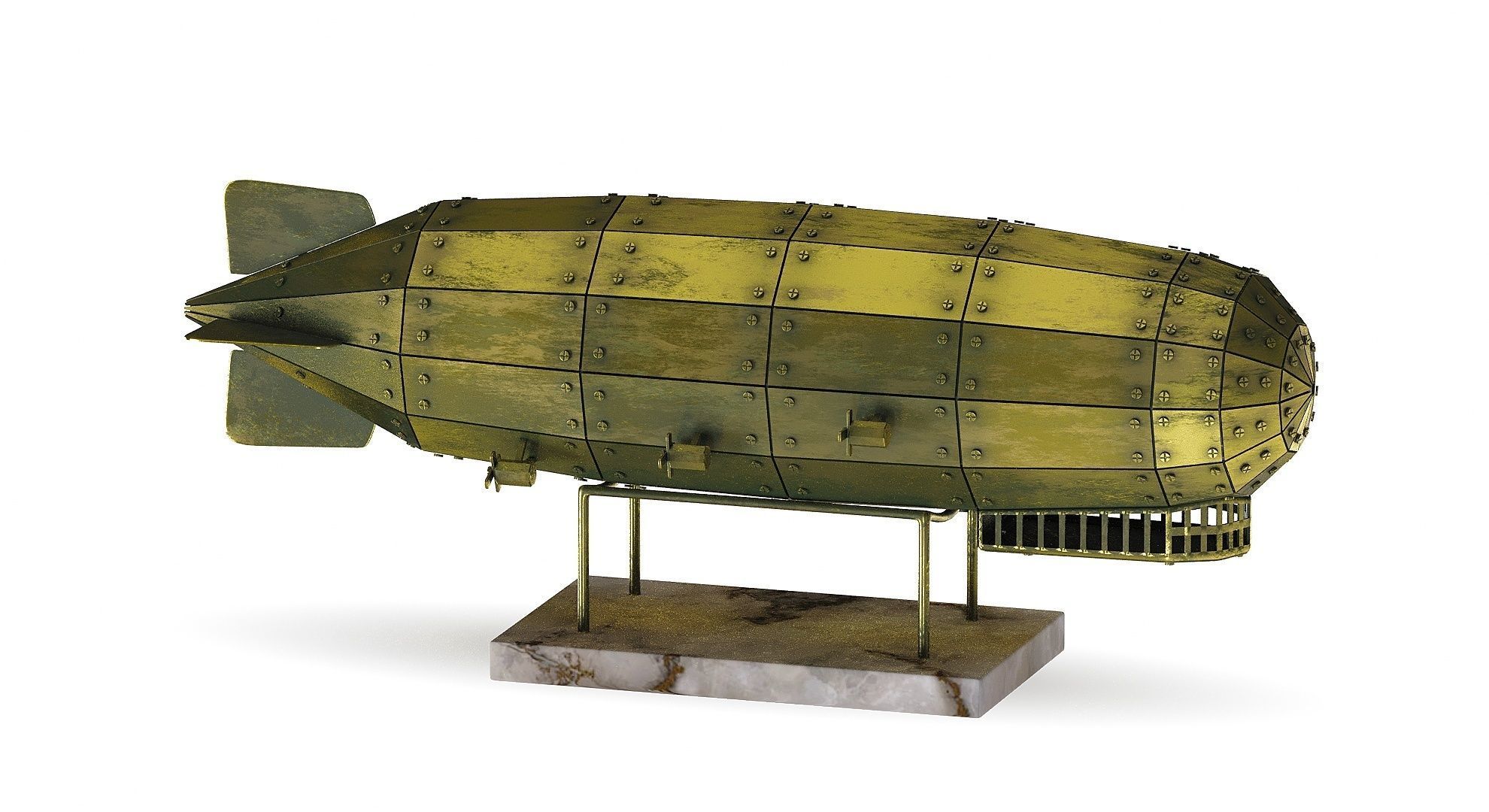 Airship Graf Zeppelin handmade model 3D model_10