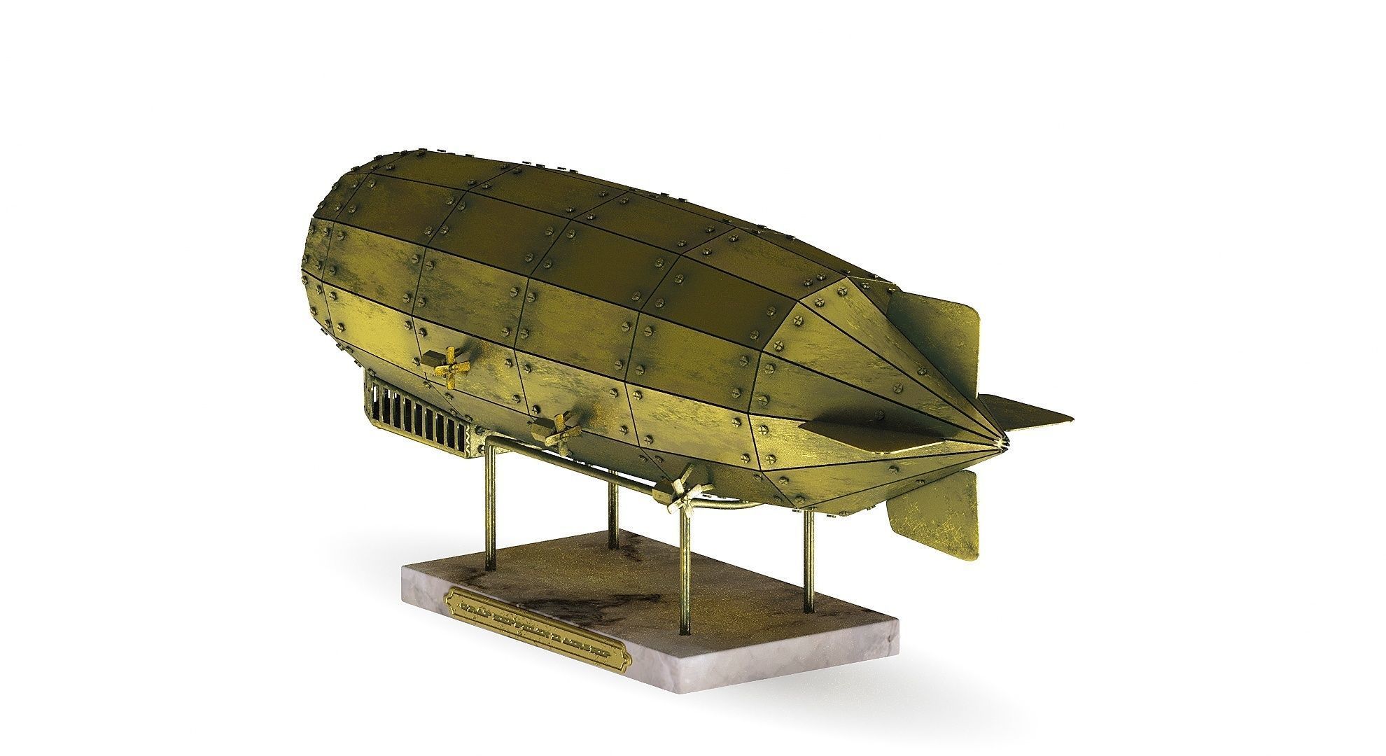 Airship Graf Zeppelin handmade model 3D model_18