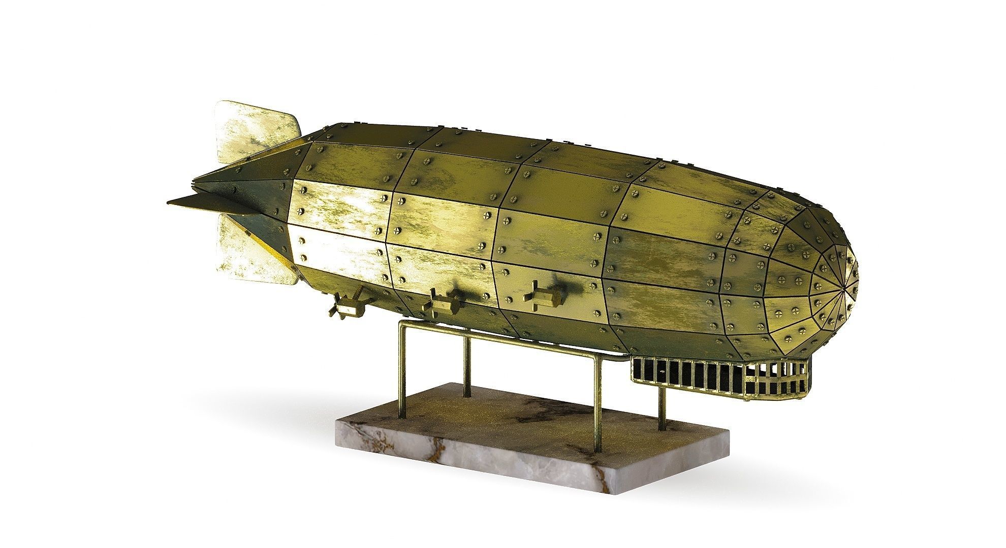 Airship Graf Zeppelin handmade model 3D model_9