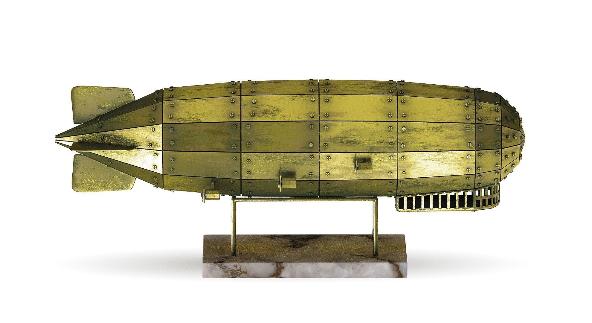 Airship Graf Zeppelin handmade model 3D model_11