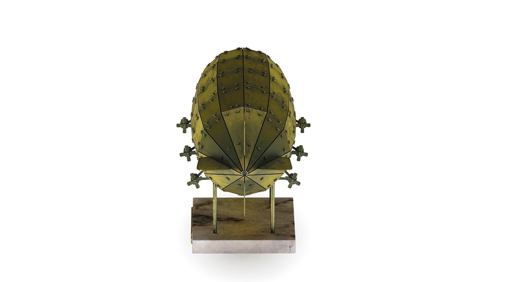 Airship Graf Zeppelin handmade model 3D model_16