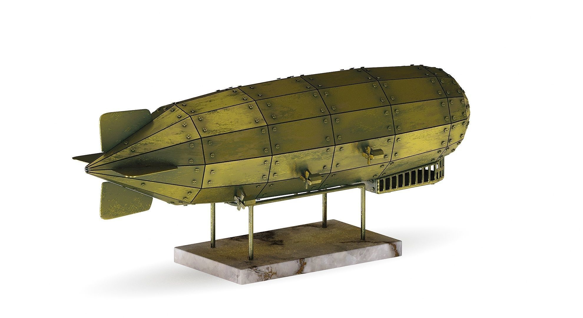 Airship Graf Zeppelin handmade model 3D model_13