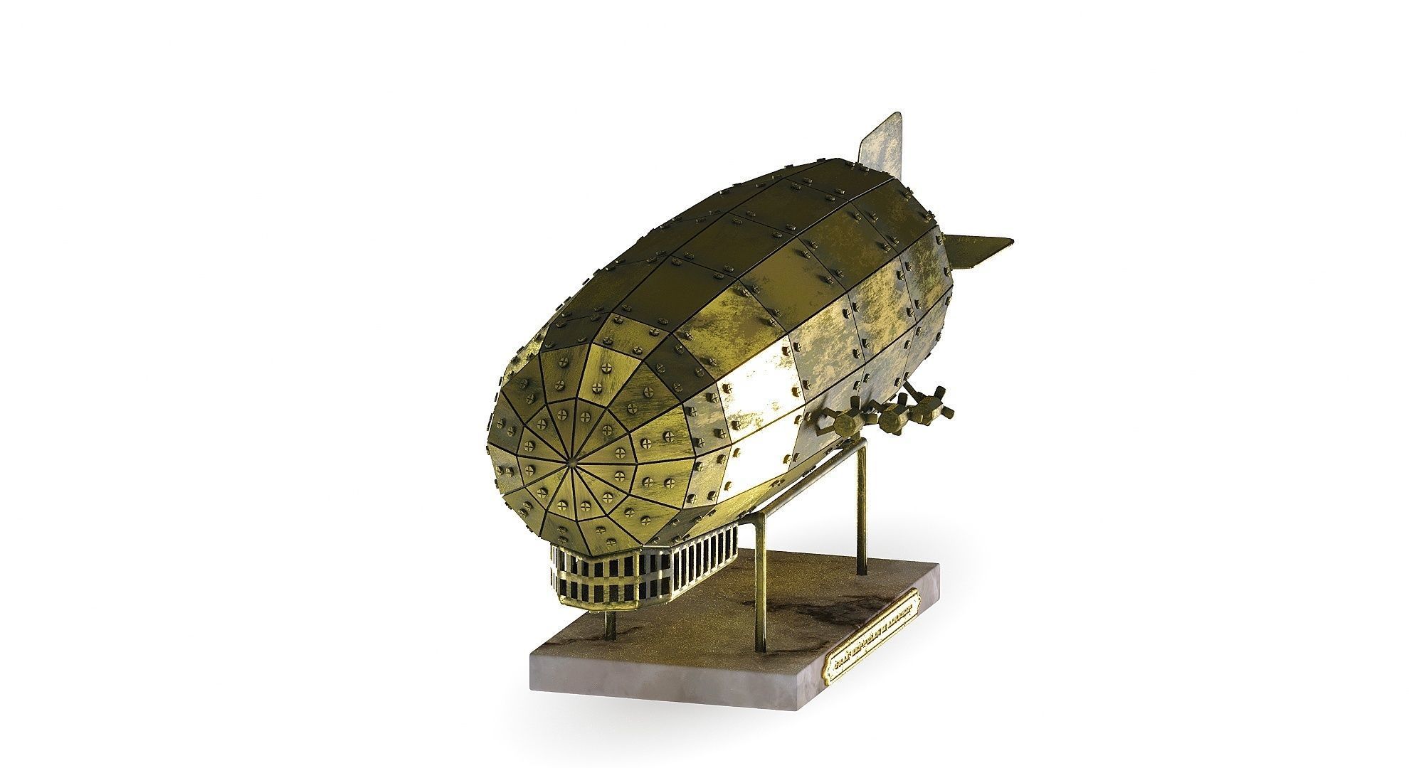 Airship Graf Zeppelin handmade model 3D model_5
