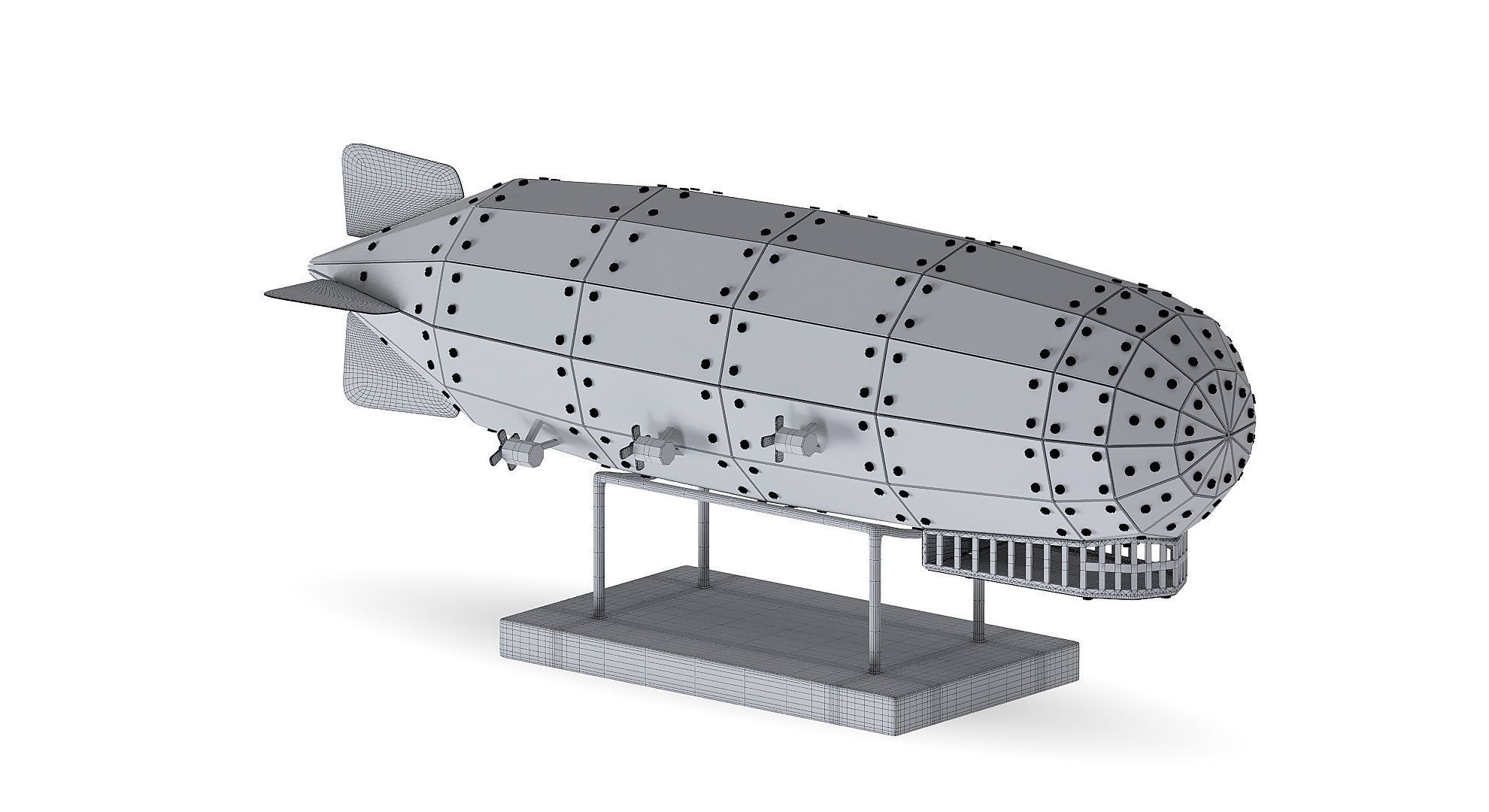 Airship Graf Zeppelin handmade model 3D model_22