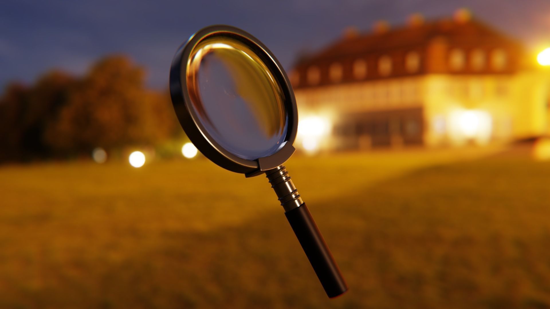 Realistic Magnifying Glass - High Poly 3D Prop Model 3D model_6