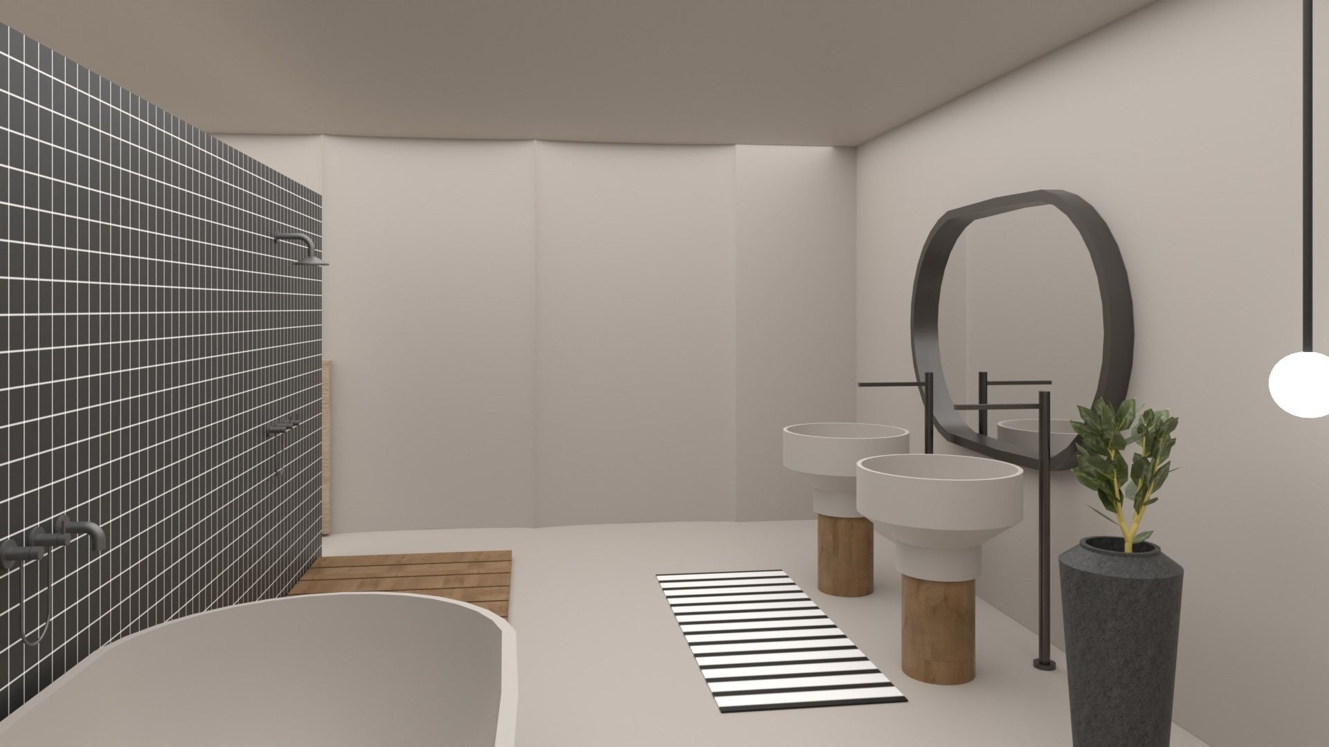 VR Morden Loft 3D model_8