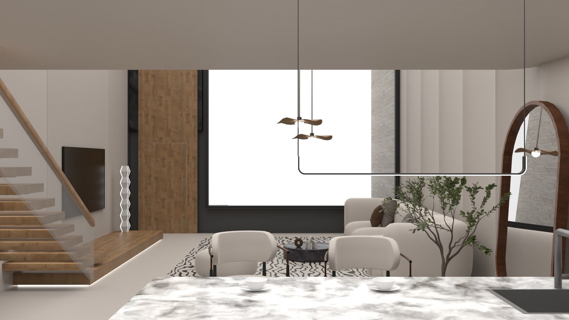 VR Morden Loft 3D model_10