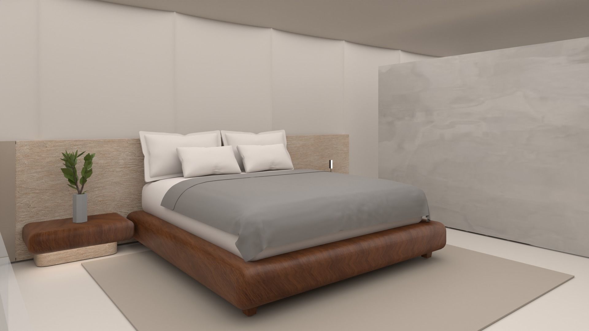 VR Morden Loft 3D model_7